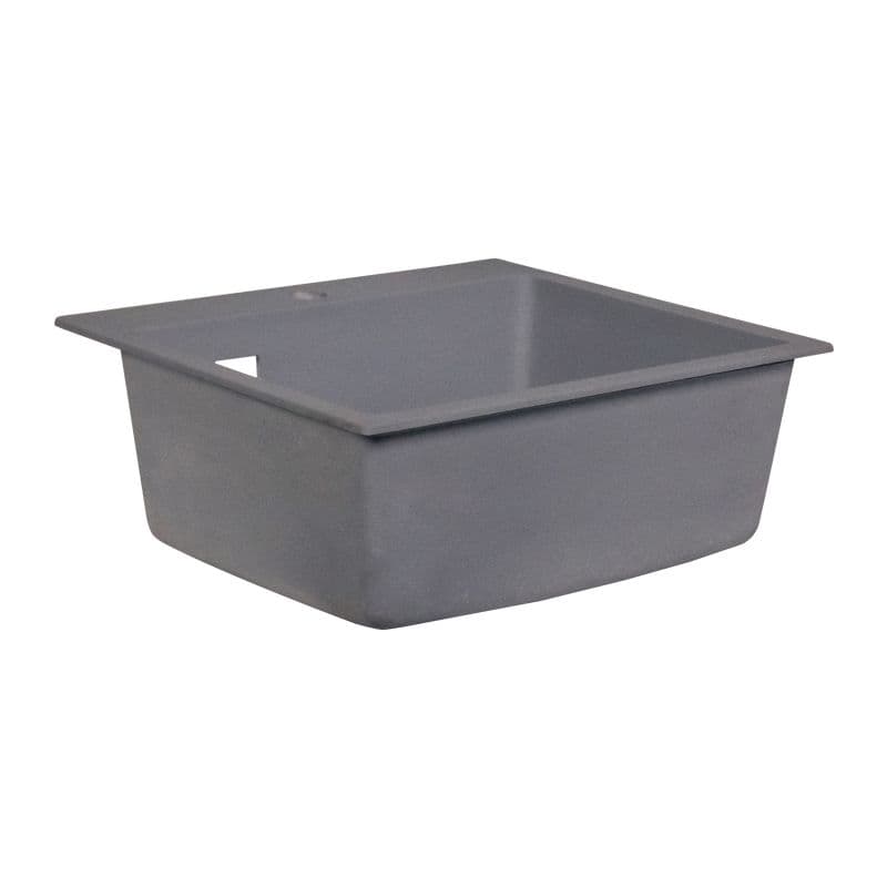 Gray Small Topmount Quartz Sink