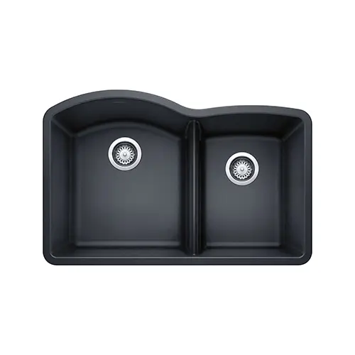 Wavy Double Bowl Undermount Sink