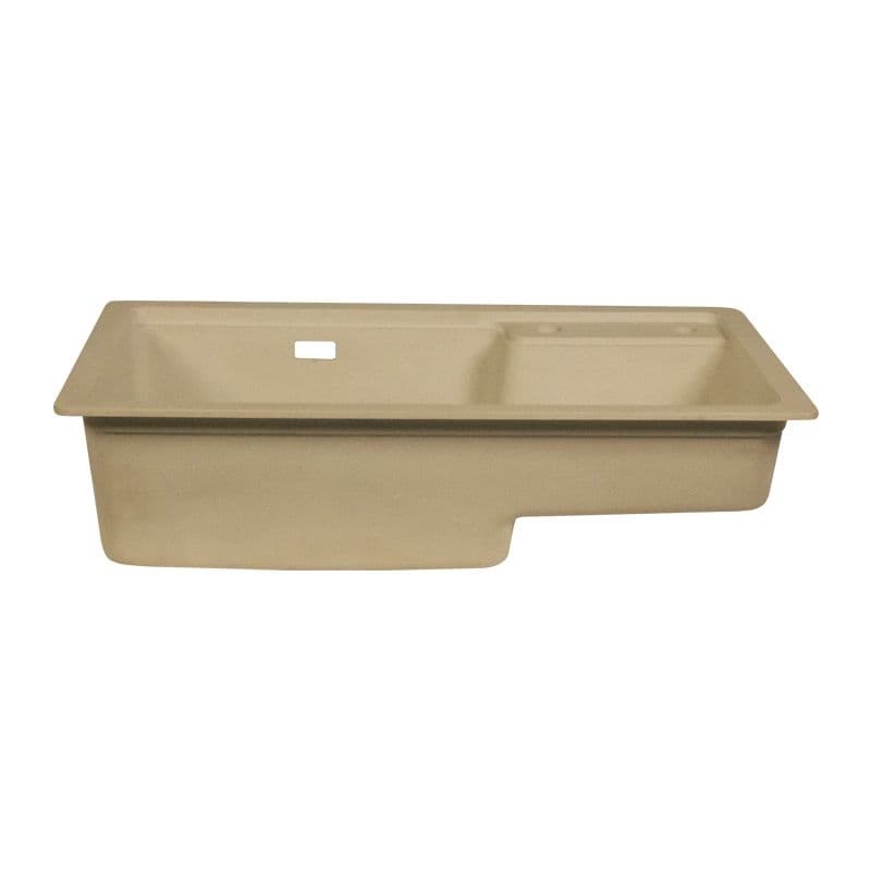 Oatmeal React Dual Mount Quartz Sink