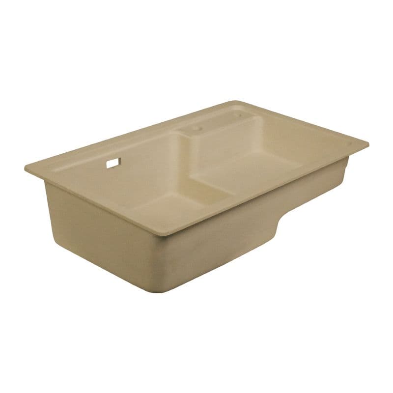 Oatmeal React Dual Mount Quartz Sink